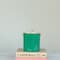 Hello Honey 1.5-Quart Enameled Stainless Steel Ice Bucket with Lid and Glass Knob, Gold Finish and Turquoise Color
